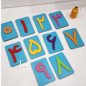 تصویر کارت اعداد فارسی 