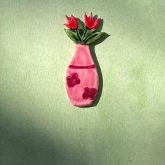 تصویر مگنت یخچال گل لاله 