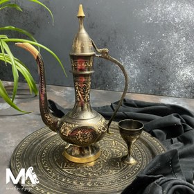تصویر بکدراپ چوبی M9 - قهوه ای- طوسی-مشکی / backdrop code M9