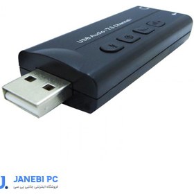 تصویر کارت صدا 7.1 کاناله USB2.0 فر انت مدل FN-U2A701 