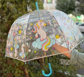 تصویر چتر شیشه ای یونیکورن 