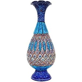 تصویر گلدان 25 سانتی میناکاری 