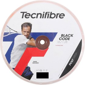 تصویر زه راکت تنیس تکنیفایبر مدل Tecnifibre Black Code مشکی - رول کامل (1.24) زه تنیس بلک کد