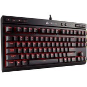 تصویر کیبورد گیمینگ کورسیر Corsair K63 Compact Backlit Red Corsair K63 Compact Backlit Red