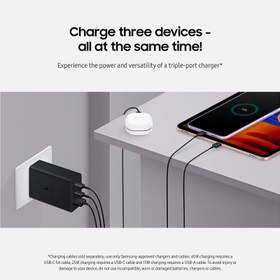 تصویر شارژر دیواری سامسونگ 65W POWER ADAPTER TRIO