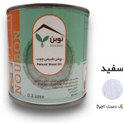 تصویر روغن طبیعی چوب سفید نوبن کد TR124 حجم 200 میلی‌لیتر 