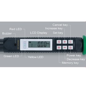 تصویر ترکمتر تاپ تول دیجیتال 1/2 20 تا 200 نیوتن – TOPTUL مدل DT-200N 