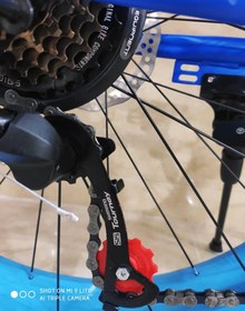 تصویر دوچرخه تاشو آفرود ساحلی لاستیک پهن سایز ۲۶و ۲۷ و ۲۹ VTT ‌رنگ‌ آبی 