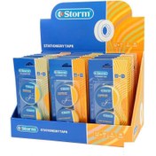 تصویر چسب نواری فانتزی رنگی1/2سانت 20یارد بسته2عددی استورم کدHL-102527- یک رگلام 36 تایی 