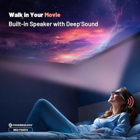 تصویر عینک واقعیت افزوده پاورولوژی 2D/3D AR Movie Glasses با نمایشگر 120 اینچ FHD 