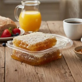 تصویر عسل با موم طبیعی 