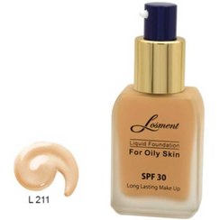 تصویر کرم پودر فاقد روغن حجم 30 میل لوسمنت 211 Losment Contain Makeup Base Lotion Makeup Foundation 30 ml