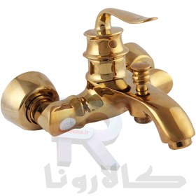 تصویر شیر‏ دوش مدل ‎F6T2 طلایی 