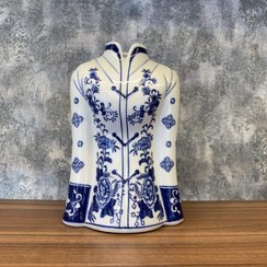 تصویر گلدان تنه قلم آبی بزرگ 