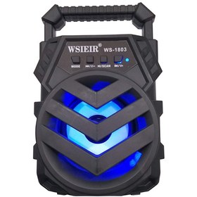 تصویر اسپیکر بلوتوثی رم و فلش خور WSIEIR سری ۱۸ ا WSIEIR WS-18 super boss wireless speaker WSIEIR WS-18 super boss wireless speaker
