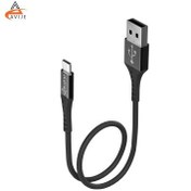 تصویر کابل پاور بانک USB به Type-C سیبراتون مدل S125C طول 25 سانتی متر 