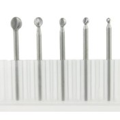 تصویر ست 5 عددی فرز چوب ساب کروی (گرد) با دنباله سایز 3 