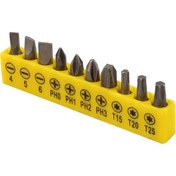 تصویر ست نوک پیچ گوشتی 10 عددی ست 10 عددی نوک پیچ گوشتی