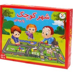 تصویر اسباب بازی شهر پارچه ای 2متری با ماشین 2 -meter fabric city toy by car