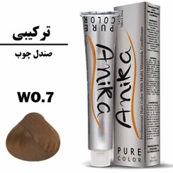تصویر رنگ مو آنیکا شماره WO.7 صندل چوب 