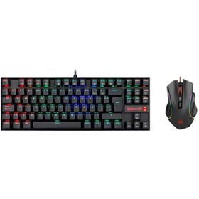 تصویر کیبورد و ماوس گیمینگ باسیم ردراگون مدل K552-RGB-BA Redragon K552-RGB-BA Wired Gaming Keyboard and Mouse