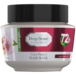 تصویر ماسک مو دیپ سنس مناسب موهای دکلره و رنگ شده حجم 250 میلی لیتر deep sense color protect hair mask 250ml