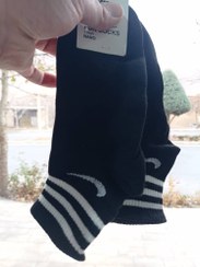 تصویر جوراب نیم ساق کش انگلیسی نایک سه خط 