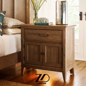 تصویر پاتختی چوبی رایان 