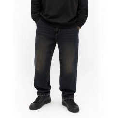 تصویر شلوار بگ مردانه با شست کاستوم | استایل خیابانی خاص با رنگ منحصربه فرد 2025 