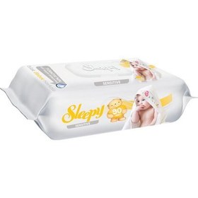 تصویر دستمال مرطوب sleepy (اسلیپی) ضد حساسیت 50 عددی 