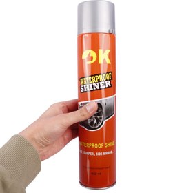 تصویر اسپری تمیز کننده لاستیک Ok 650ml Ok 650ml Tire Shiner