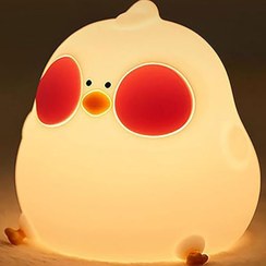 تصویر چراغ خواب سیلیکونی مدل جوجه لپ گلی 
