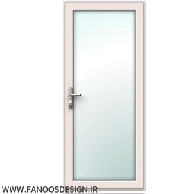 تصویر درب حمام شیشه خور UPVC کد 20012 