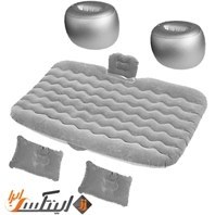 تصویر تشک داخل ماشین طبی شیاردار car air bed طوسی car air bed gray A082