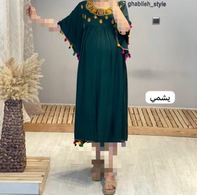 تصویر پیراهن بارداری نخی منگوله(کد 523) 