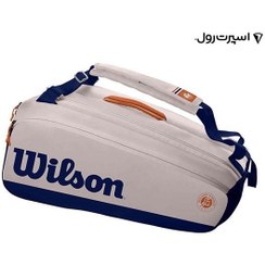 تصویر ساک تنیس ویلسون مدل Wilson Roland Garros Premium 9 Pack (9 راکته) ساک ویلسون رولند گروس پریمیوم ( 9 راکته )