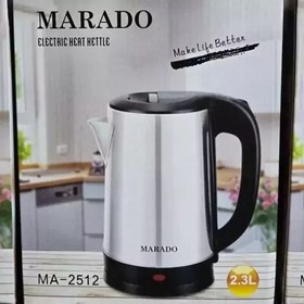 تصویر کتری برقی استیل مارادو مدل MA-2512 Marado steel electric kettle model MA-2512