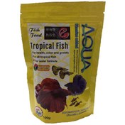 تصویر غذای ماهی آکوا مدل tropical fish وزن 100 گرم Tropical Fish Food 100grams Aqua