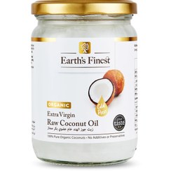 تصویر روغن نارگیل ارگانیک EARTH FINEST حجم ۲۰۰ میلی‌لیتر 