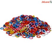 تصویر حلقه پا کبوتر - واشری پلاستیکی نرم - 8 میلی متر - 50 عددی 