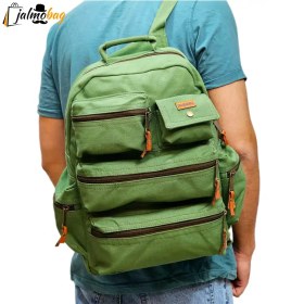 تصویر کوله پشتی برزنتی ۶ جیب 