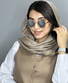 تصویر عینک آفتابی اورجینال GUCCI گوچی زنانه ترند سیلور گلد یووی ۴۰۰ پلاریزه 