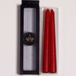 تصویر شمع قلمی زرشکی 2 عددی کد M9193 