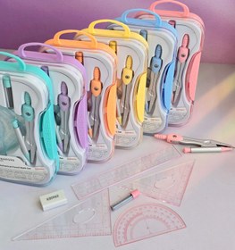 تصویر ست پرگار اتودی - زرد Math set