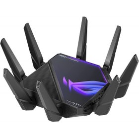 تصویر روتر بی‌ سیم گیمینگ ایسوس مدل ROG Rapture GT-AXE16000 ASUS ROG Rapture GT-AXE16000 Gigabit Dual Band WiFi Gaming Router