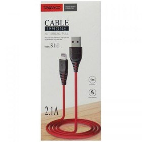 تصویر کابل آیفونی Tranyoo S1-I 2.1A 1m Tranyoo S1-I Lightning 2.1A 1M Cable