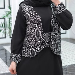 تصویر ست جلیقه سارافون و کمربند سنتی ترمه 