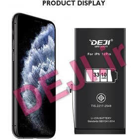 تصویر باتری IPHONE 12 PRO DEJI تقویت شده| آیفون دوازده پرو با گارانتی 6 ماهه بدون قید و شرط 