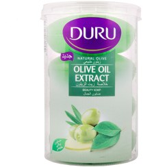 تصویر صابون دورو مدل OLIVE OIL حاوی روغن زیتون بسته 4 عددی DURU OLIVE OIL EXTRACT BEAUTY SOAP