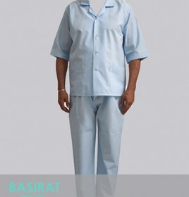 تصویر لباس بستری بیمارستانی پارچه ای تترون ساده - مردانه 
